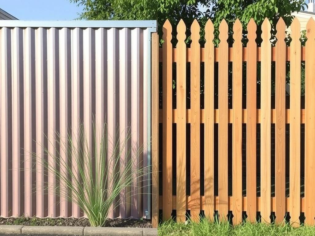 C8 corrugated metal sheet vs euro picket fence фото