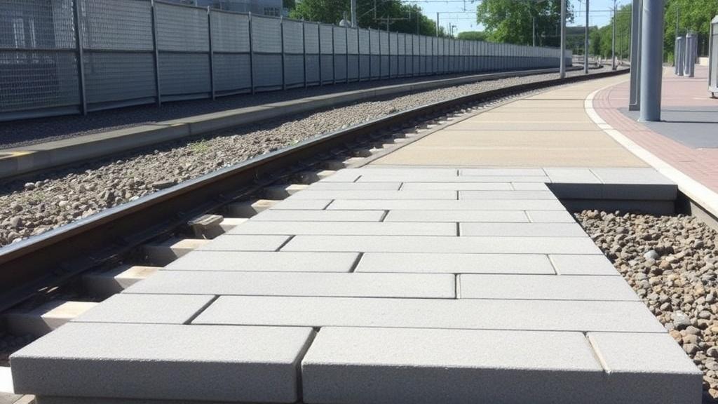 Paving tiles, sleepers, and ballast weights: how reinforced concrete products help improve the site.фото