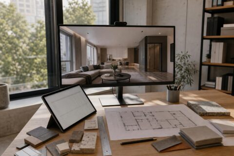 Рабочее место специалиста по архитектурной 3D-визуализации